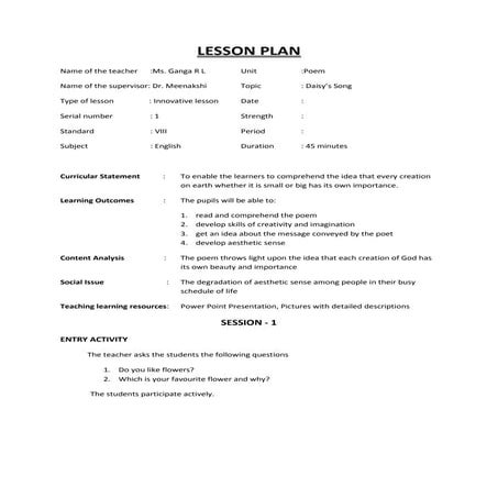 Lesson plan