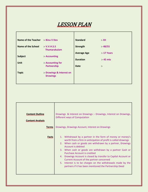 Lesson plan