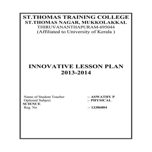 Lesson plan