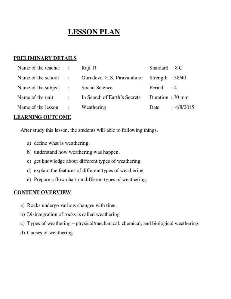 Lesson Plan