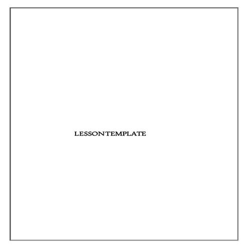 Lesson Plan