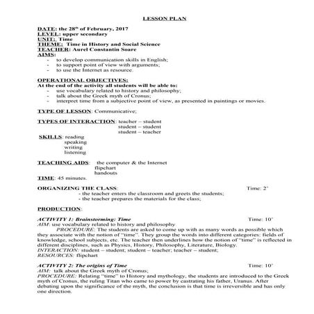 Lesson plan