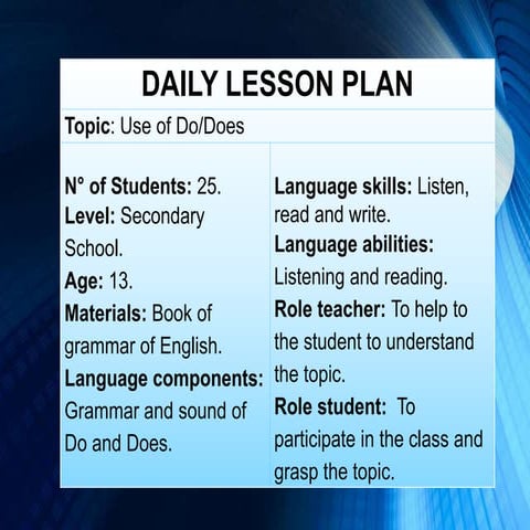 Lesson plan