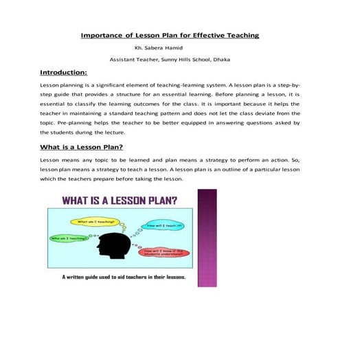 Lesson plan