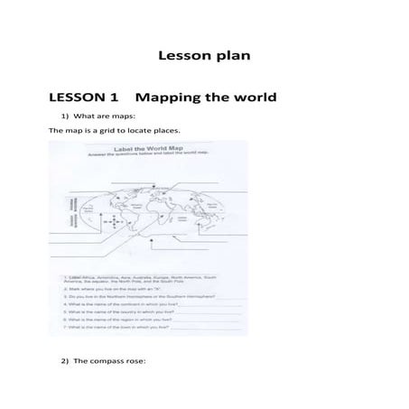 Lesson plan   map