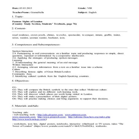 Lesson plan week5-s. grama