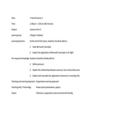 Bernoulli's Principle