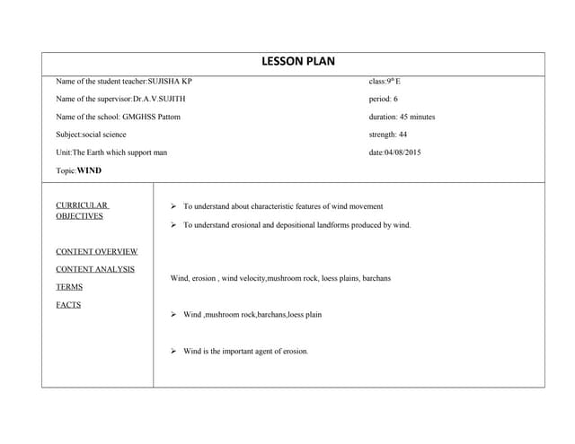9th Grade English Lesson Plan PR