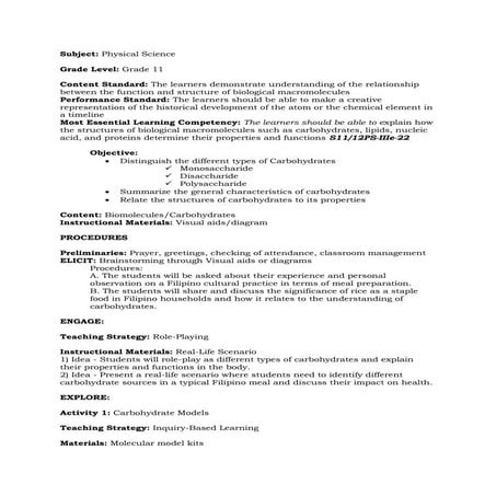 DETAILED LESSON PLAN EXEMPLAR QUARTER 4S | DOCX