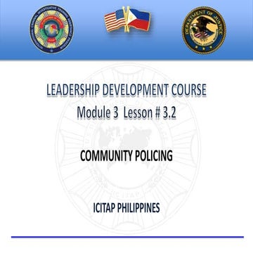 Lesson plan 3.2 community policing
