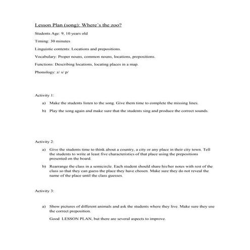 Lesson plan (8) | DOC