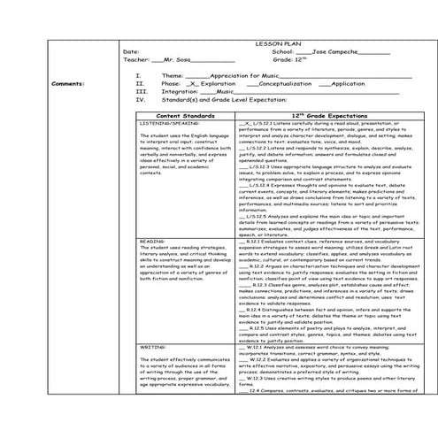 Lesson plan application 1