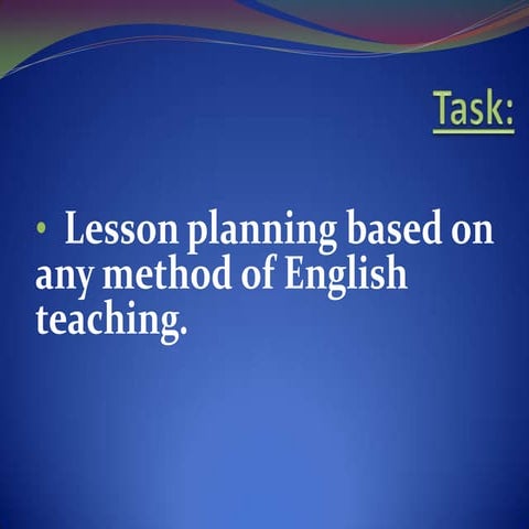 Lesson plan based on any method of english | PPTX