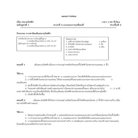 Lesson plan electricfield