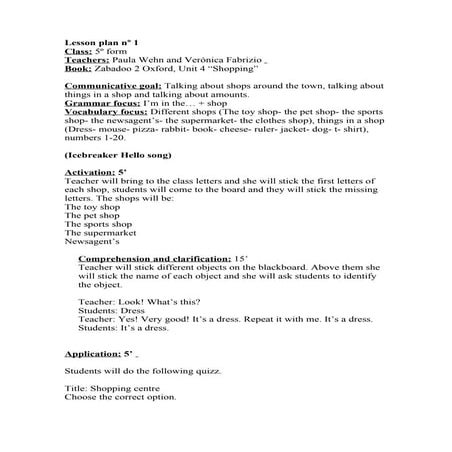 Lesson plan fabrizio