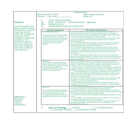Lesson plan character and setting | DOCX