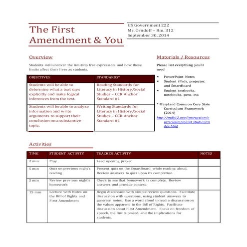 Lesson plan gov 9 29-14