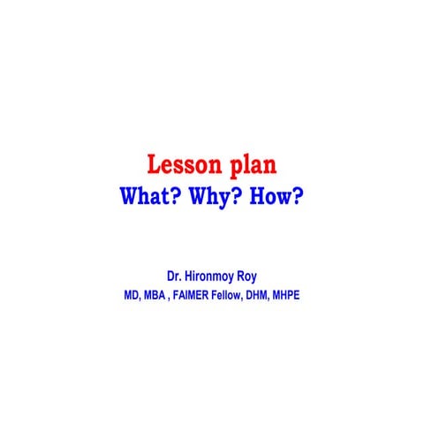 Lesson Plan