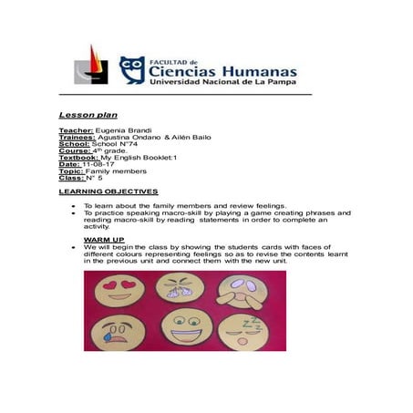 Lesson plan n°5 ondano bailo