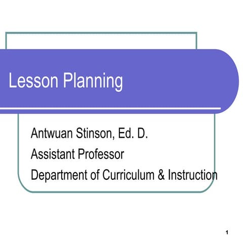 Lesson planning