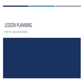 Lesson planning