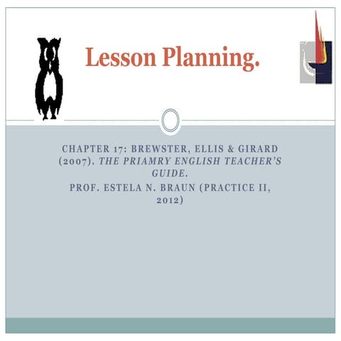 Lesson Planning by Brewster