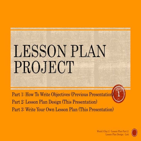 Lesson plan part 2 & 3 21887