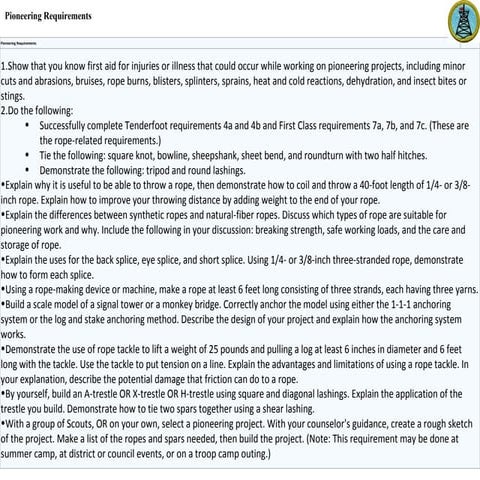 Lesson plan pioneering