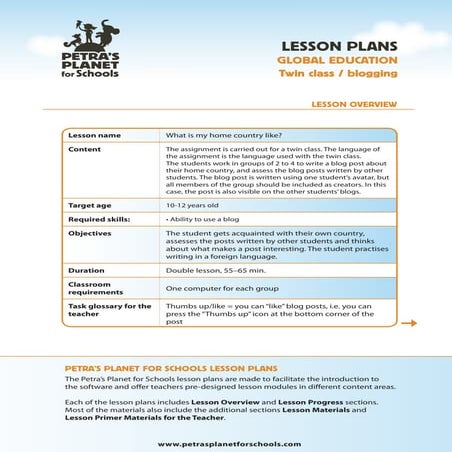 Social media education - lesson plans