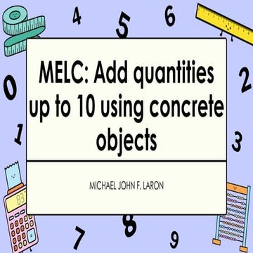 Kindergarten Presentation in Mathematics