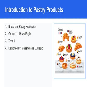 types of pastry | PDF