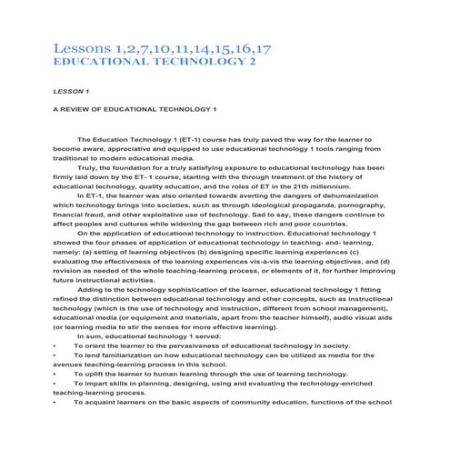 Educational Technology