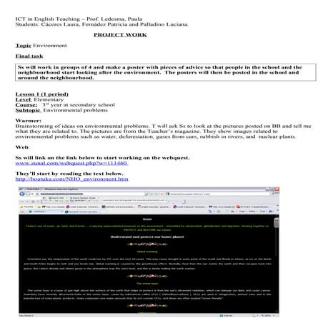 Internet  Based  Project  Work
