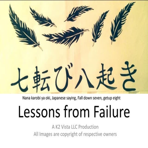 Lessons from failure