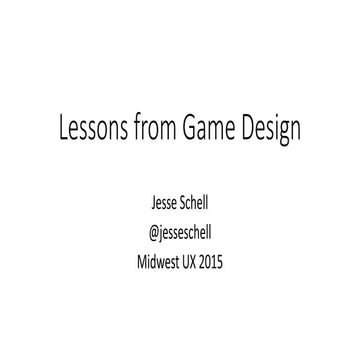 Lessons from Game Design | PPT