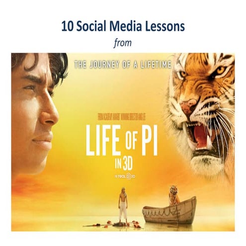 Social Media lessons from Life of Pi