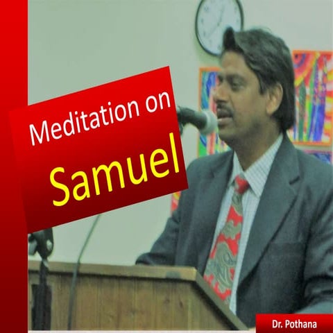 Lessons from the life of Samuel