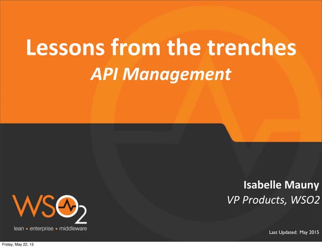 Lessons from the Trenches: Building an API-Centric Architecture