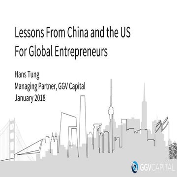 Lessons from US & China for Global Entrepreneurs