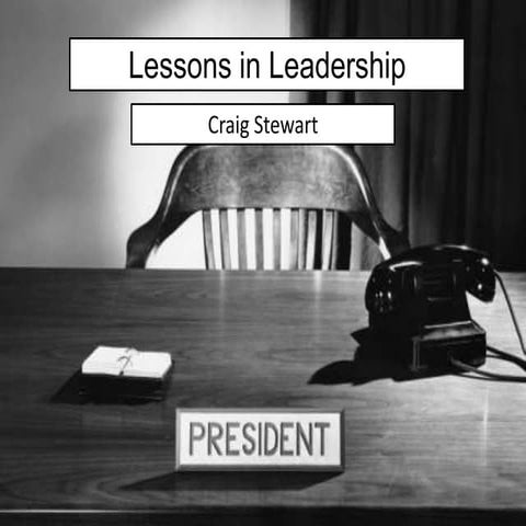 Lessons In Leadership