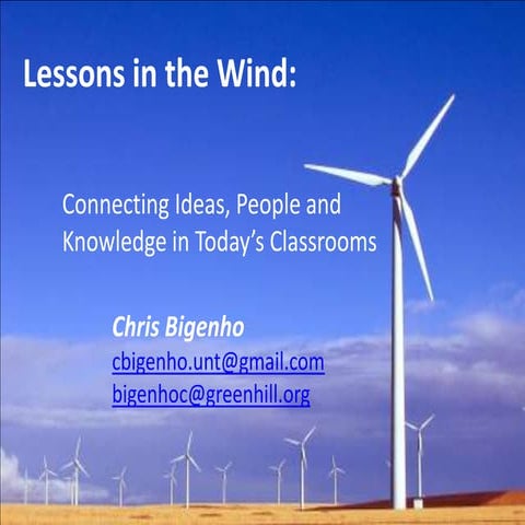 Lessons in the Wind- Keynote at AdvancED in GA 2009