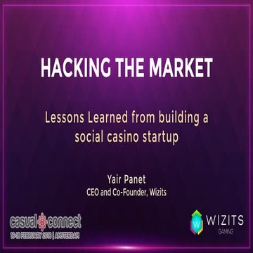 Startups Shape the Social Casino Market | Yair Panet