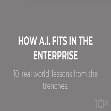 How A.I. Fits in the Enterprise