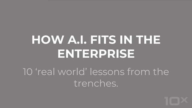 How A.I. Fits in the Enterprise