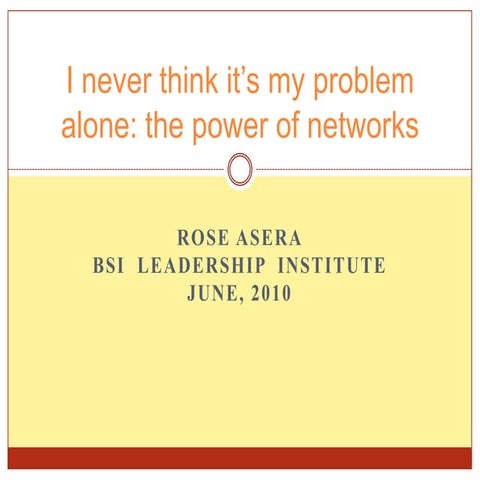 Lessons learnedfor bsi