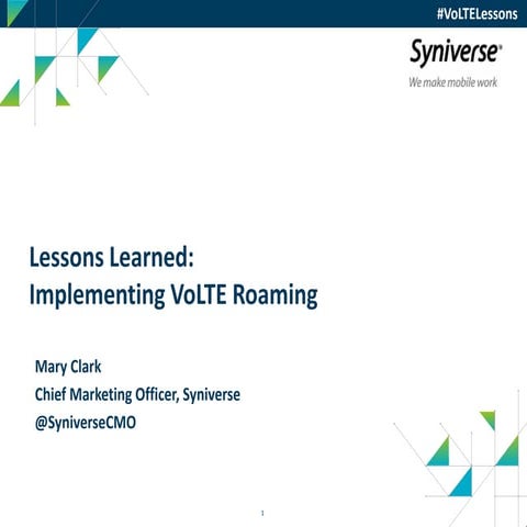 Lessons Learned: Implementing VoLTE Roaming 