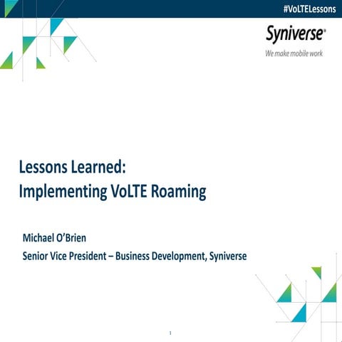 Lessons Learned: Implementing VoLTE Roaming APAC 