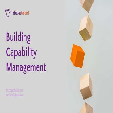 Lessons learned launching and scaling capability management november 2020