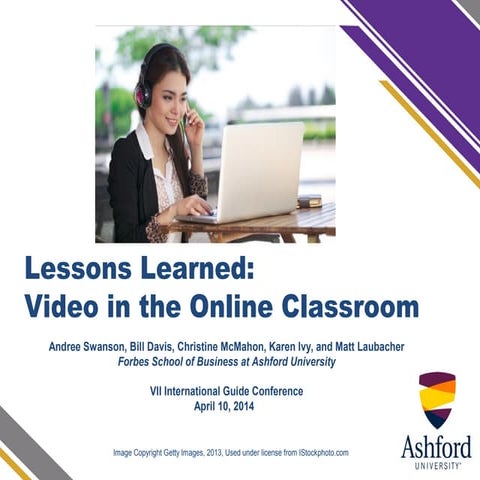 Lessons learned video in the online classroom 04_10_14_final