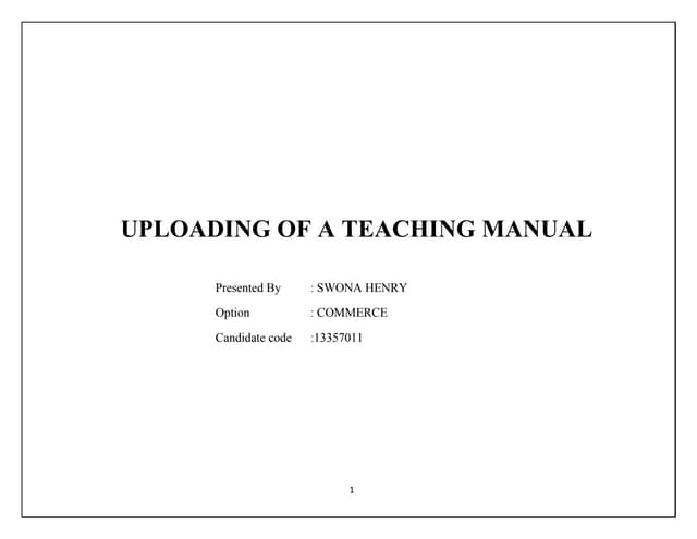 Lesson template by Swona
